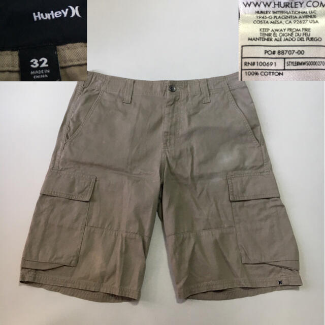 Hurley(ハーレー)のHurley ハーレー ハーフパンツ  ベージュ サイズ32 メンズのパンツ(ショートパンツ)の商品写真