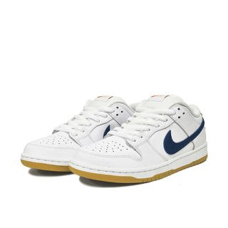 ナイキ(NIKE)のNIKE SB DUNK LOW ORANGE LABEL WHITE/NAVY(スニーカー)