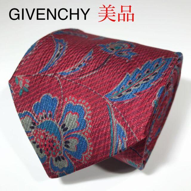 GIVENCHY(ジバンシィ)の【fal fal様】美品 ジバンシー イタリア製 高級シルク ネクタイ 花柄 メンズのファッション小物(ネクタイ)の商品写真