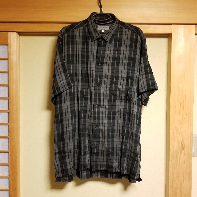 ヨウジヤマモトyohjiyamamoto 19ss 半袖チェックシャツ