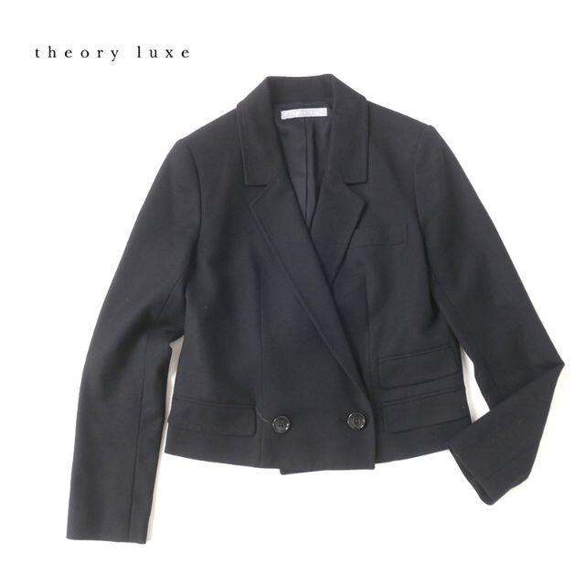 theory luxe 　フラノウール◎ショート丈ダブルジャケット