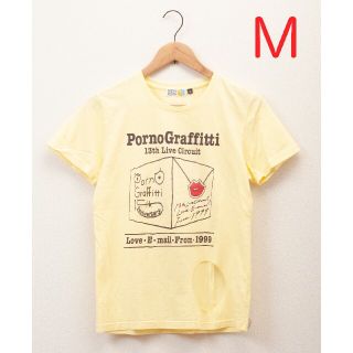 【訳あり】Mサイズ  ポルノグラフィティ  半袖Tシャツ イエロー(Tシャツ/カットソー(半袖/袖なし))