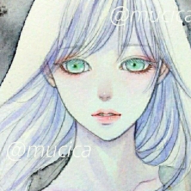 むぅしかオリジナルイラスト専用　原画3枚+ポストカード　オリジナル　水彩画　絵画