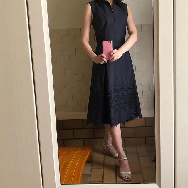 国内最安値! 美品 定価13万円 FOXEY フォクシー ドレス リボン