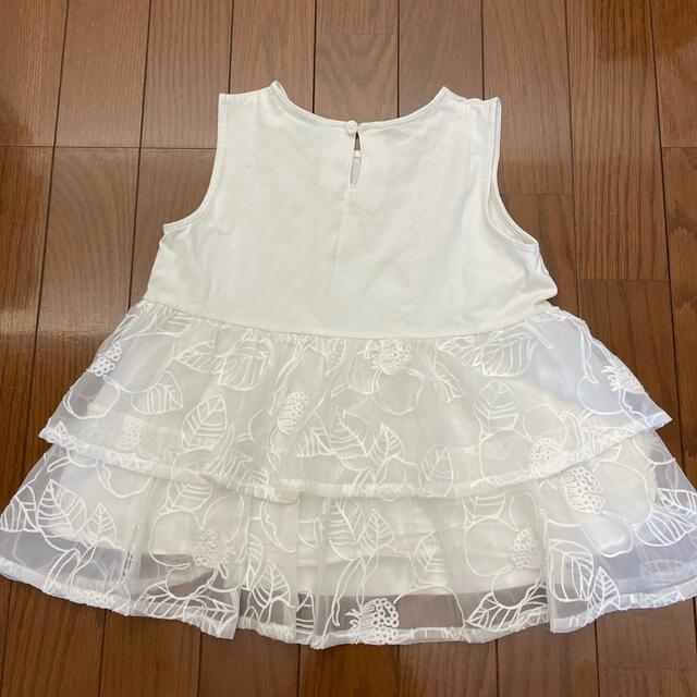 hakka kids(ハッカキッズ)のハッカキッズ女の子　ノースリーブ キッズ/ベビー/マタニティのキッズ服女の子用(90cm~)(Tシャツ/カットソー)の商品写真