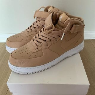 ナイキ(NIKE)のnike lab air force 1 mid tan 極美品(スニーカー)