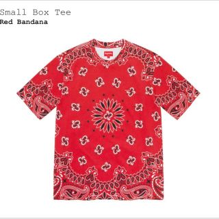 シュプリーム(Supreme)のsupreme bandana small box logo t サイズL(Tシャツ/カットソー(半袖/袖なし))