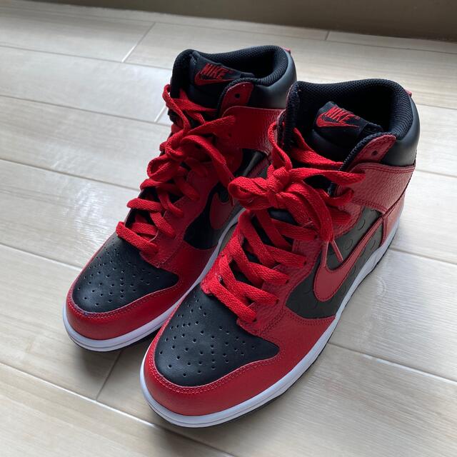 メンズNIKE dunk high varsityred ナイキ　ダンク　ハイ