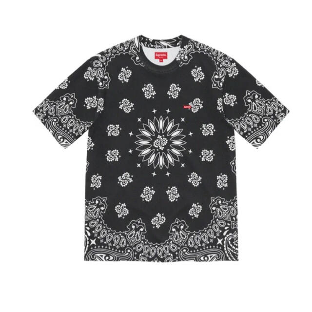 Supreme Small Box Tee Black Bandana M