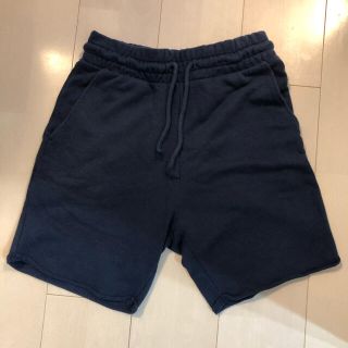 エイチアンドエム(H&M)のH&M メンズ　スウェット　ショートパンツ　ネイビー　XS ハーフパンツ(ショートパンツ)