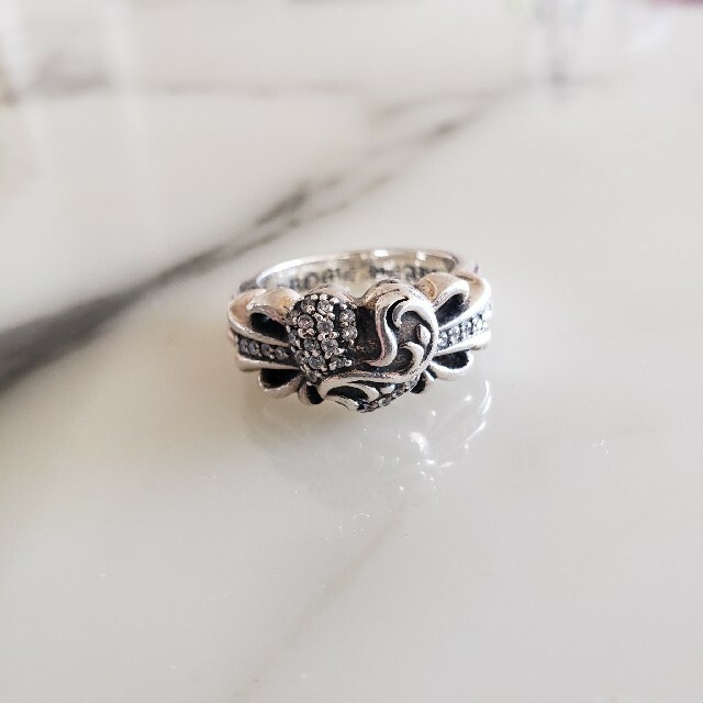 Chrome Hearts(クロムハーツ)のCRAZY BOY様専用 chrome hearts リング ジルコン17号 メンズのアクセサリー(リング(指輪))の商品写真