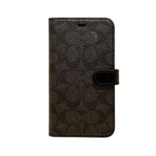 コーチ(COACH)のiPhone 11用 COACH（R）ブックタイプSIGNATURE Black(iPhoneケース)