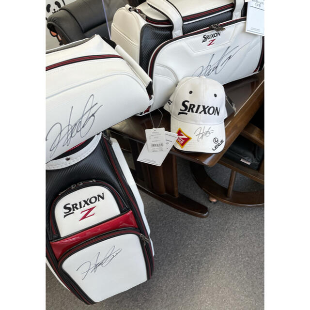 【3点セット】松山英樹　サイン　キャップ　色紙　ゴルフボール　SRIXON