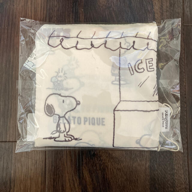 gelato pique(ジェラートピケ)の【新品】gelato piqueジェラートピケPEANUTSモノグラムエコバッグ レディースのバッグ(エコバッグ)の商品写真