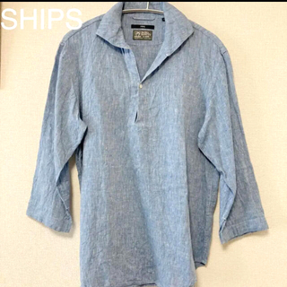 シップス(SHIPS)の⭐️SHIPSリネンシャツ リネンリラックス 7分袖スリーブカプリシャツ⭐️(Tシャツ/カットソー(七分/長袖))