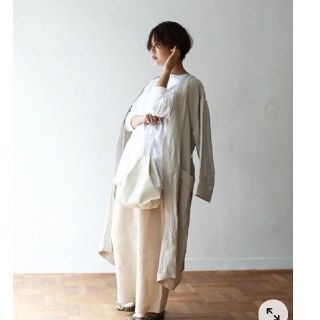 タグ付き未使用品☆TODAYFULトゥディフル☆リネンギャザーガウン