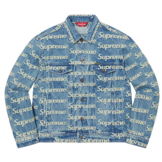 M 新品 Supreme Frayed Logos Denim Jacket