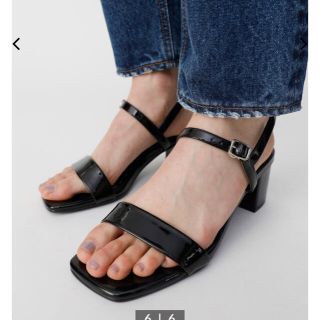 マウジー(moussy)のmoussy JELLY STRAP SANDALS クリアサンダル(サンダル)