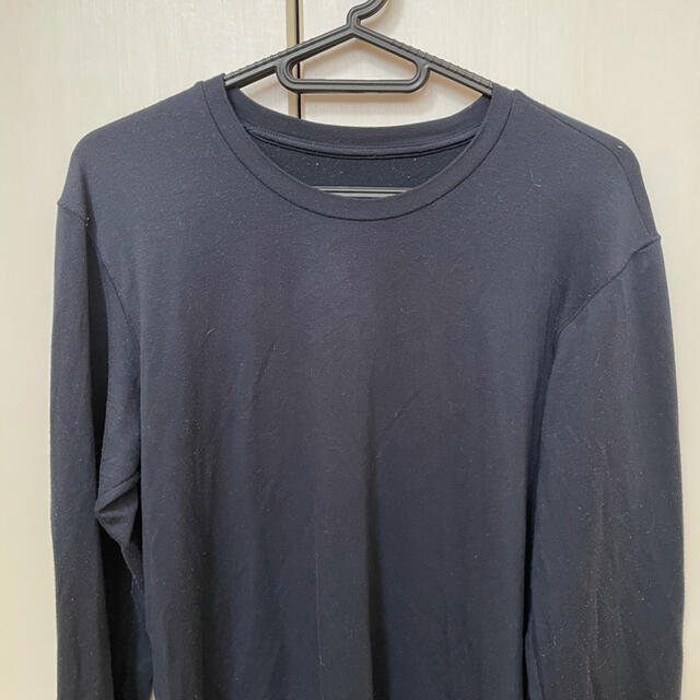 UNIQLO ヒートテック 極暖 ネイビー M メンズのトップス(Tシャツ/カットソー(七分/長袖))の商品写真