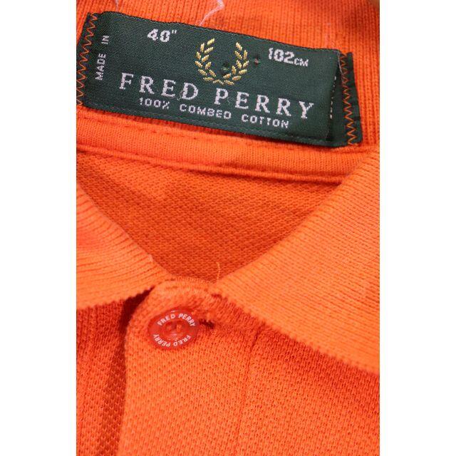 FRED PERRY(フレッドペリー)の匿名即日発可！FRED PERRY鹿の子ポロシャツオレンジ/イングランド製90' メンズのトップス(ポロシャツ)の商品写真