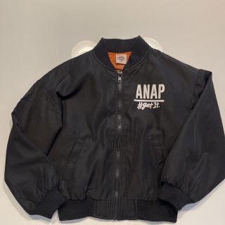 アナップキッズ(ANAP Kids)のANAP kids黒 MA-1(ジャケット/上着)