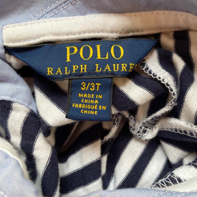 POLO RALPH LAUREN(ポロラルフローレン)のラルフローレン　100cm 女の子　チュニック　ワンピース　ボーダー キッズ/ベビー/マタニティのキッズ服女の子用(90cm~)(ワンピース)の商品写真