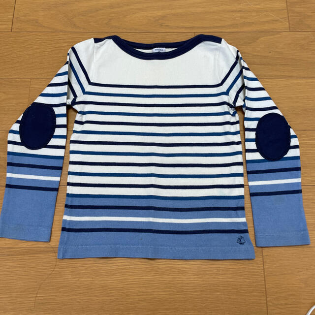 PETIT BATEAU(プチバトー)のプチバトー　長袖ボーダーT キッズ/ベビー/マタニティのキッズ服男の子用(90cm~)(Tシャツ/カットソー)の商品写真