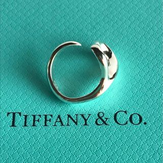 Tiffany ダブルオープンハートリング　10.5号