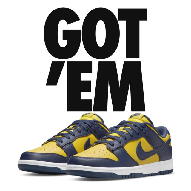 NIKE DUNK LOW MICHIGAN 28cm 未試着新品