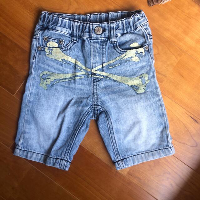 F.O.KIDS(エフオーキッズ)の記名なし！　デニム　ハーフパンツ キッズ/ベビー/マタニティのキッズ服男の子用(90cm~)(パンツ/スパッツ)の商品写真