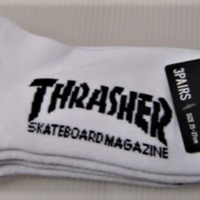 THRASHER(スラッシャー)のスラッシャー 3足セット ソックス アンクルレングス TH-SX204 メンズのメンズ その他(その他)の商品写真