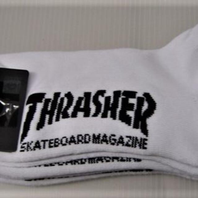 THRASHER(スラッシャー)のスラッシャー 3足セット ソックス アンクルレングス TH-SX204 メンズのメンズ その他(その他)の商品写真