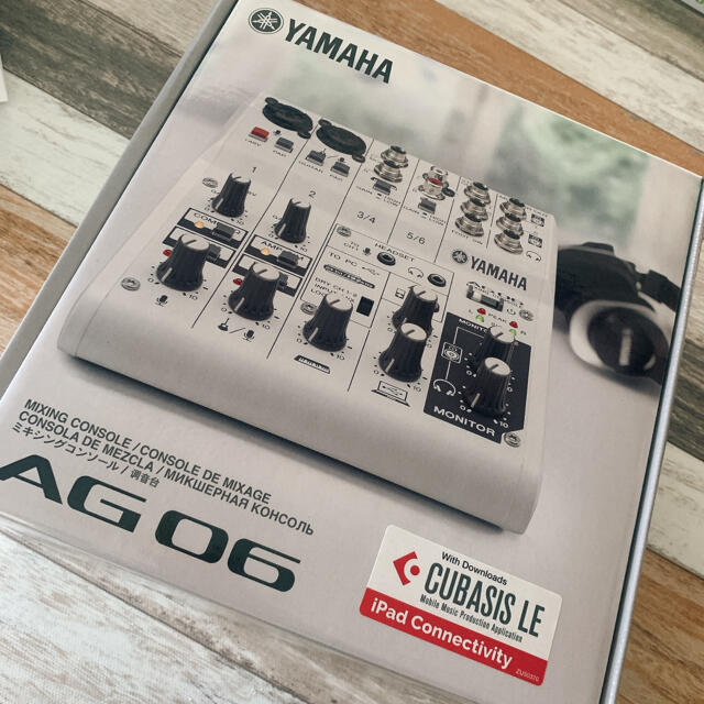 ヤマハ(ヤマハ)の【新品・未使用・破格】YAMAHA AG06 ウェブキャスティングミキサー 楽器のDTM/DAW(オーディオインターフェイス)の商品写真