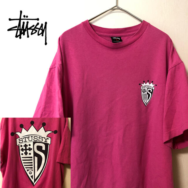 STUSSY(ステューシー)の【ビッグプリント！】ステューシー 胸元ロゴ 背面ビッグプリントロゴ 半袖Tシャツ メンズのトップス(Tシャツ/カットソー(半袖/袖なし))の商品写真