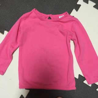 ベビーギャップ(babyGAP)のベビーギャップ シンプル ピンク ロングTシャツ(Ｔシャツ)