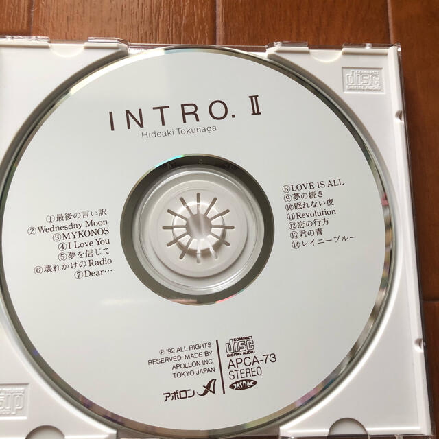 徳永英明　イントロⅡ   CD エンタメ/ホビーのCD(ポップス/ロック(邦楽))の商品写真