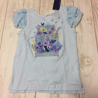 アナスイミニ(ANNA SUI mini)のアナスイミニ ネコ×家フラワー袖ねじりTシャツ 130 新品(Tシャツ/カットソー)