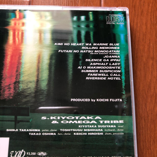 杉山清貴&オメガトライブ   SINGLE'S HISTORY  　CD エンタメ/ホビーのCD(ポップス/ロック(邦楽))の商品写真