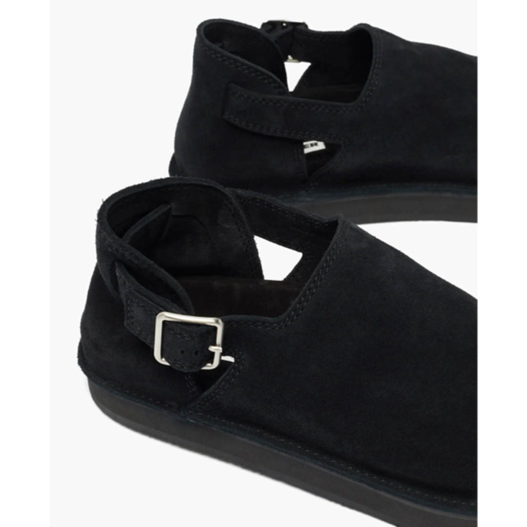 JIL SANDER - JIL SANDER スエードサンダル バックル ブラック JIL SANDER - JIL SANDER スエードサンダル バックル ブラック
