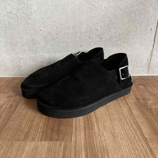 JIL SANDER - JIL SANDER スエードサンダル バックル ブラック JIL SANDER - JIL SANDER スエードサンダル バックル ブラック