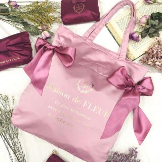 メゾンドフルール(Maison de FLEUR)のMaison de FLEUR ダブルリボントートバッグ(トートバッグ)