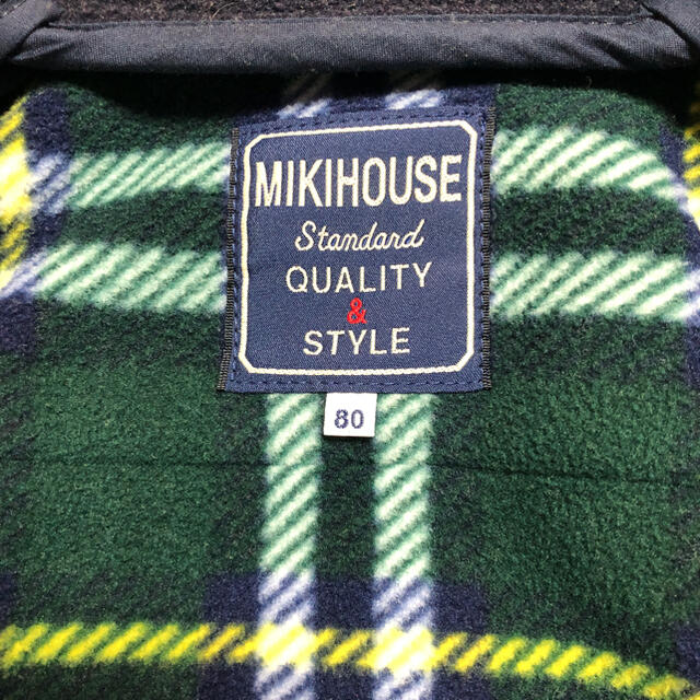 mikihouse(ミキハウス)のミキハウスダッフルコート　80センチ キッズ/ベビー/マタニティのベビー服(~85cm)(ジャケット/コート)の商品写真