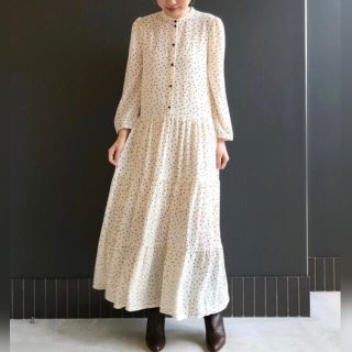 スピックアンドスパンノーブル(Spick and Span Noble)のBAUM UND PFERDGARTEN ドット ティアード ワンピース (ロングワンピース/マキシワンピース)