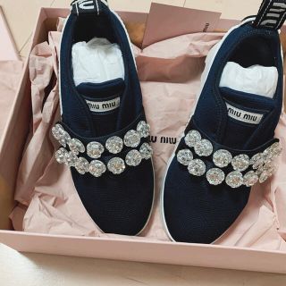 miumiu MIUMIU ビジュースニーカー