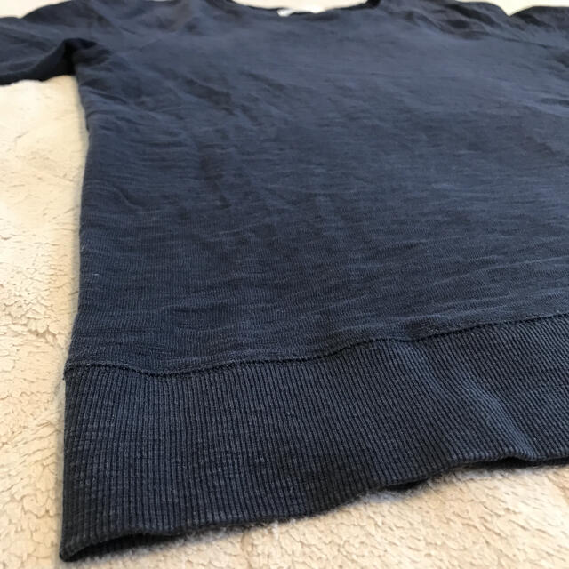 ZARA(ザラ)のZARA ザラ メンズ スラブコットンTシャツ 濃紺 メンズのトップス(Tシャツ/カットソー(半袖/袖なし))の商品写真