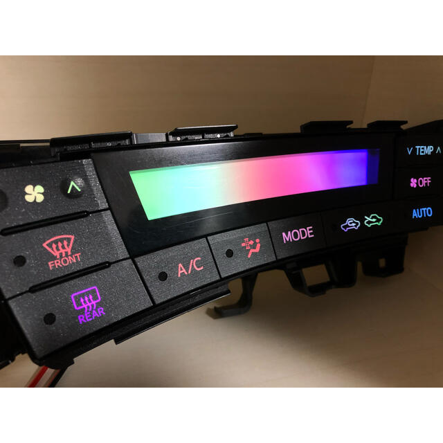 プリウス ZVW30 後期型 白LED打ち変え済み完成品 スイッチ類3点S/T www