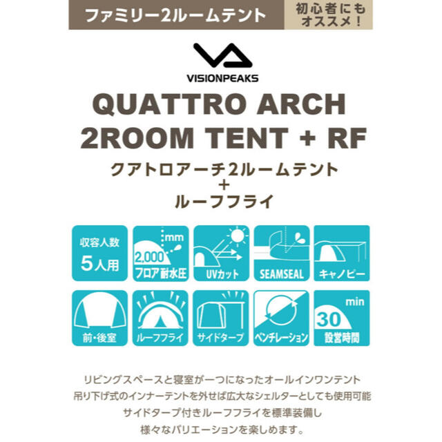 ☆値下げ・抽選当選品　【新品・未使用】クアトロアーチ2ルーム＋RF