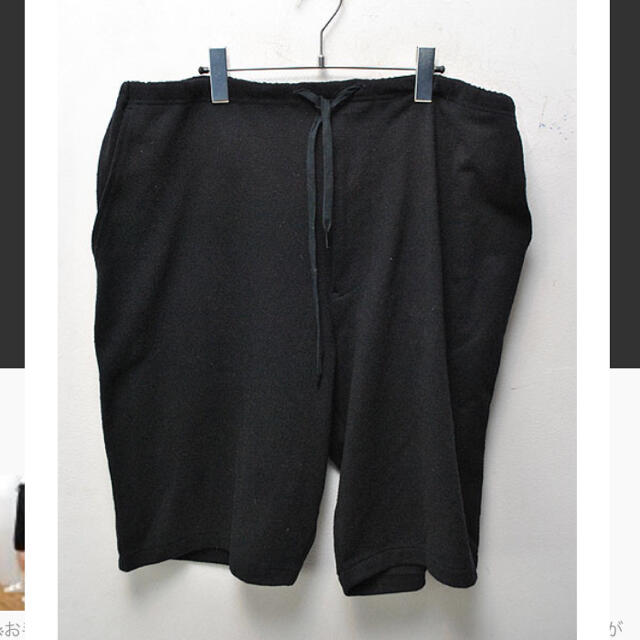 comoli 20SS シルクネップジャージショーツ 美品 ブラック サイズ1 comoli 20SS シルクネップジャージショーツ 美品 ブラック サイズ1