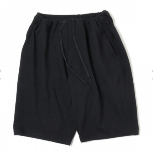 comoli 20SS シルクネップジャージショーツ 美品 ブラック サイズ1 comoli 20SS シルクネップジャージショーツ 美品 ブラック サイズ1