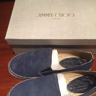 ジミーチュウ(JIMMY CHOO)のJIMMY CHOO💕正規現行品😊👠デニムスリッポン(スリッポン/モカシン)